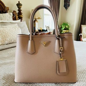 SOLD Prada Double Bag in Saffiano Leather